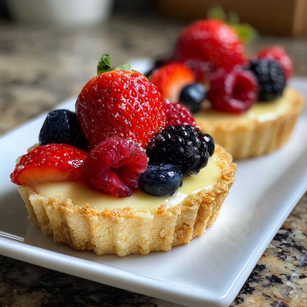 Mini Lemon Tarts with Berries