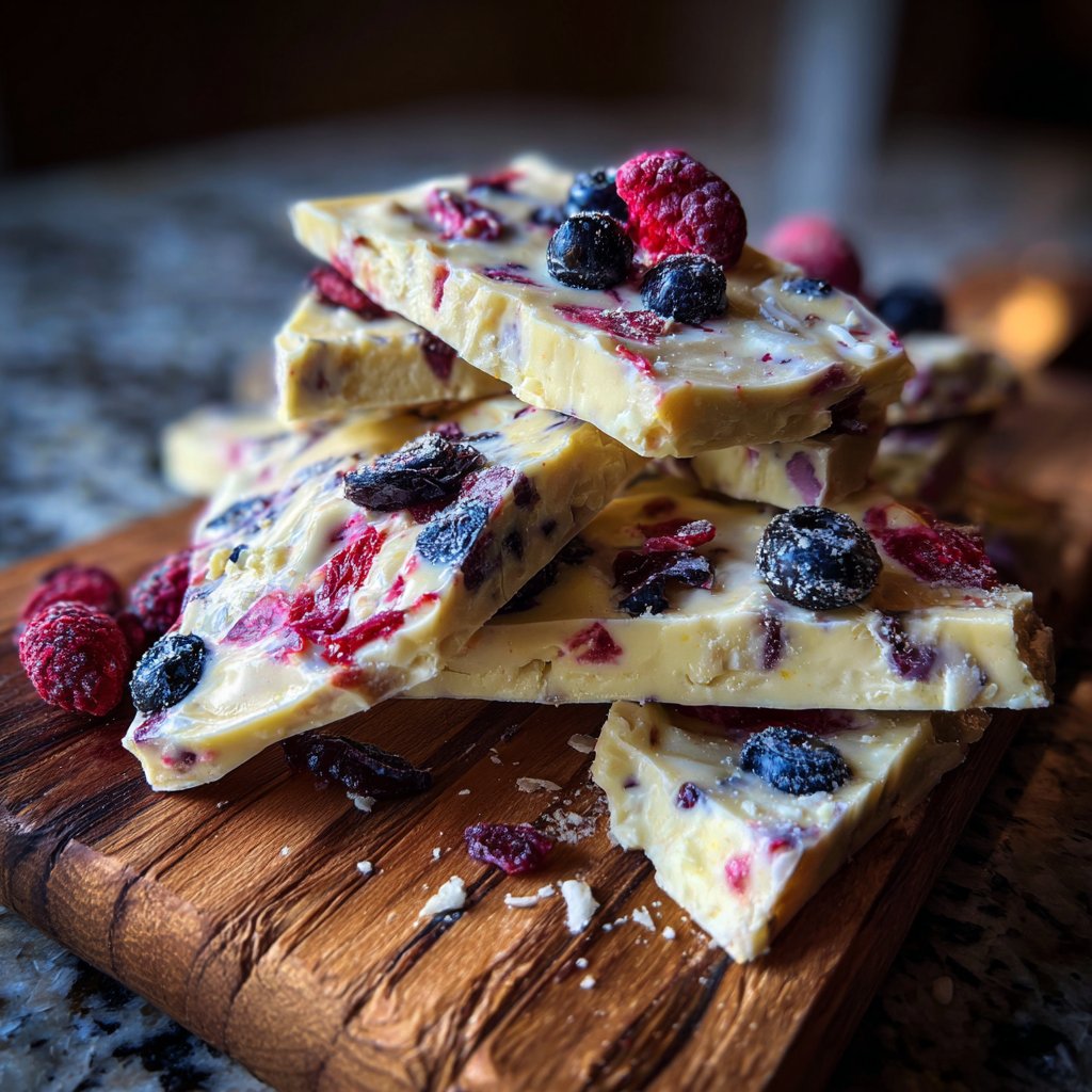 Berry Patch Yogurt Bark