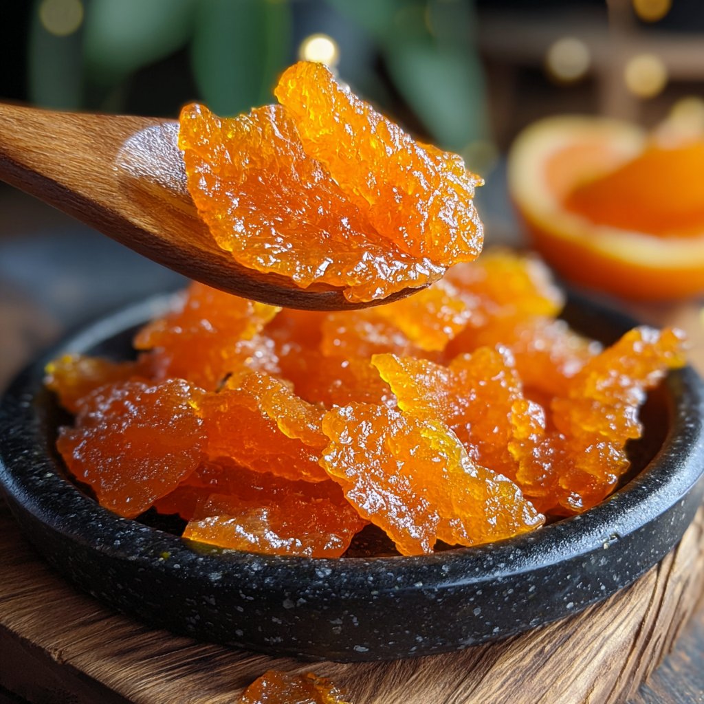 Candied Orange Peel Sweet Bites