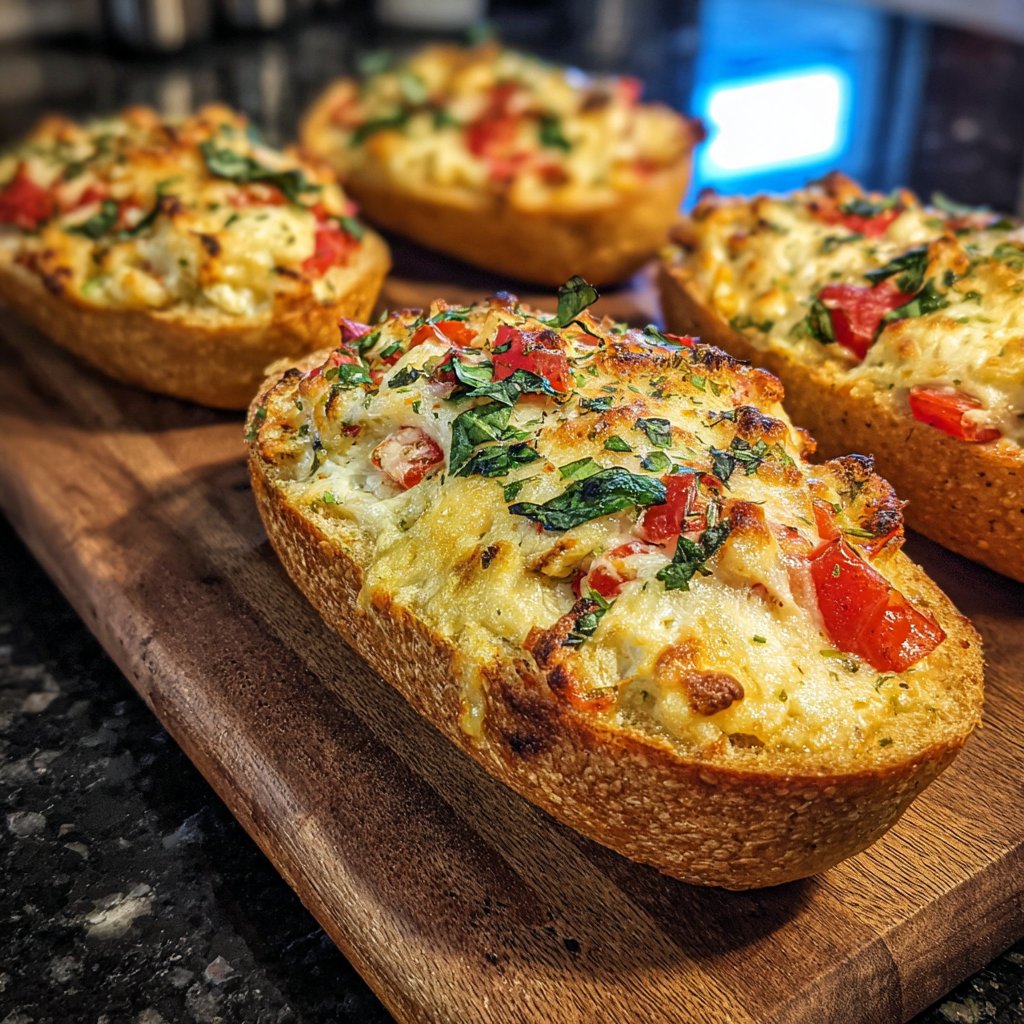 Baked Cottage Cheese Pizza Boats