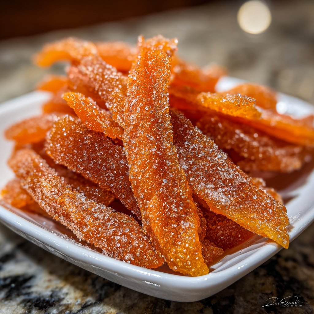 Candied Orange Peel Sugar Dusted