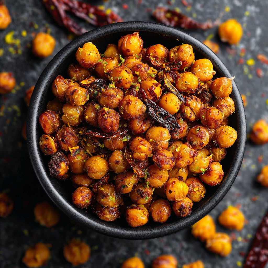 Chili Lime Roasted Chickpeas